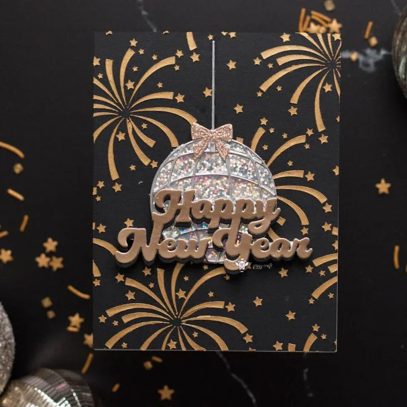 

Металлические вырубные формы Mmao Craft для вырезания букв «С Новым годом», трафареты для скрапбукинга, ножи для рукоделия, лезвия, штампы, трафареты для вырезания