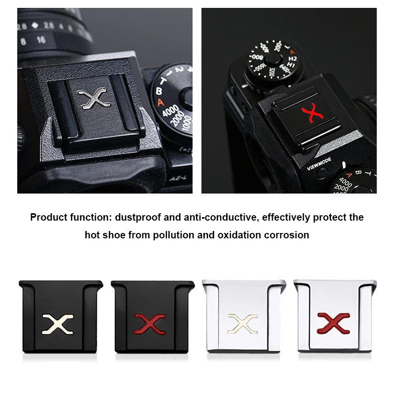 Hot Shoe Cover & Concave Shutter Release Button For Fujifilm X100V X100F X100S X30 XT30 XT20 XT10 XT5 XT4 XT3 XT2 XE4 XE3 XE2