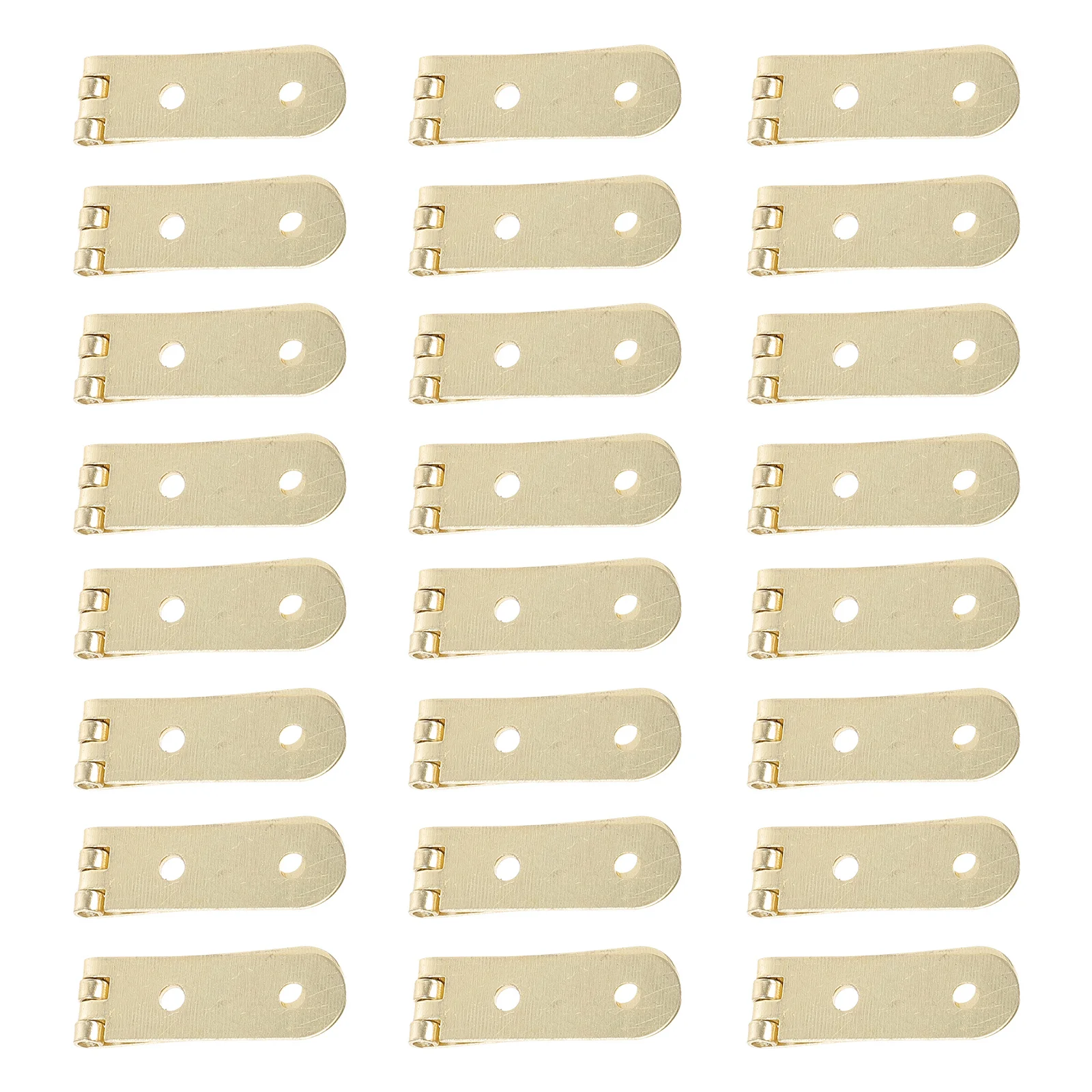 40Pcs Small Box Hinges Jewelry Chest Wooden Case Classic Color Chic Appearance High Hardness Stable Performance