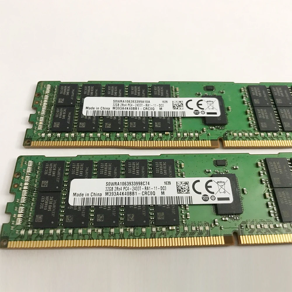 1PCS 32GB 2Rx4 DDR4 2400 PC4-2400T-R 19200 For Samsung RAM Server Memory M393A4K40BB1-CRC0Q image 4