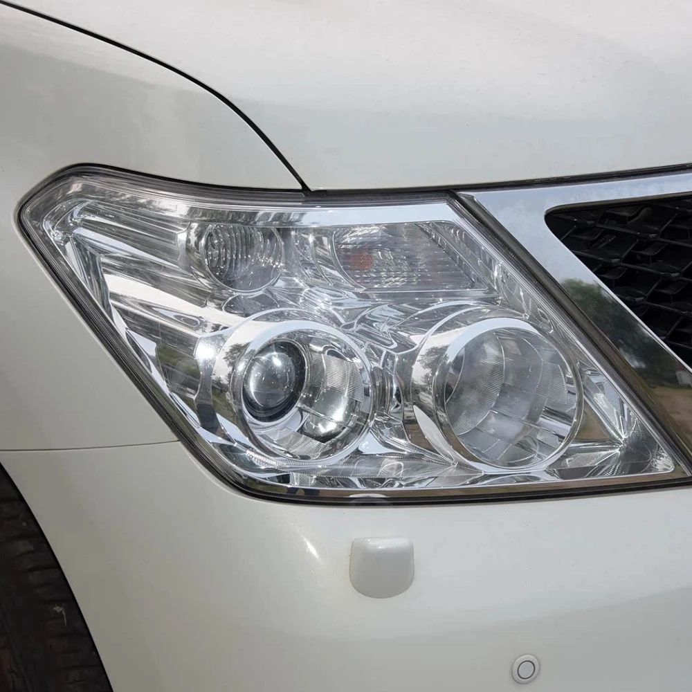 Bild 7: Für Nissan Patrol 2012 2013 2014 2015 2016 2017, Frontscheinwerferabdeckung, transparenter Lampenschirm, Scheinwerferschale, Lampenschirm, Plexiglas