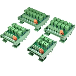 1PCS Three-wire Plc Input Module 4 6 8 10 way Proximity Switch Sensor Terminal Block Photoelectric Conversion Board For NPN/PNP