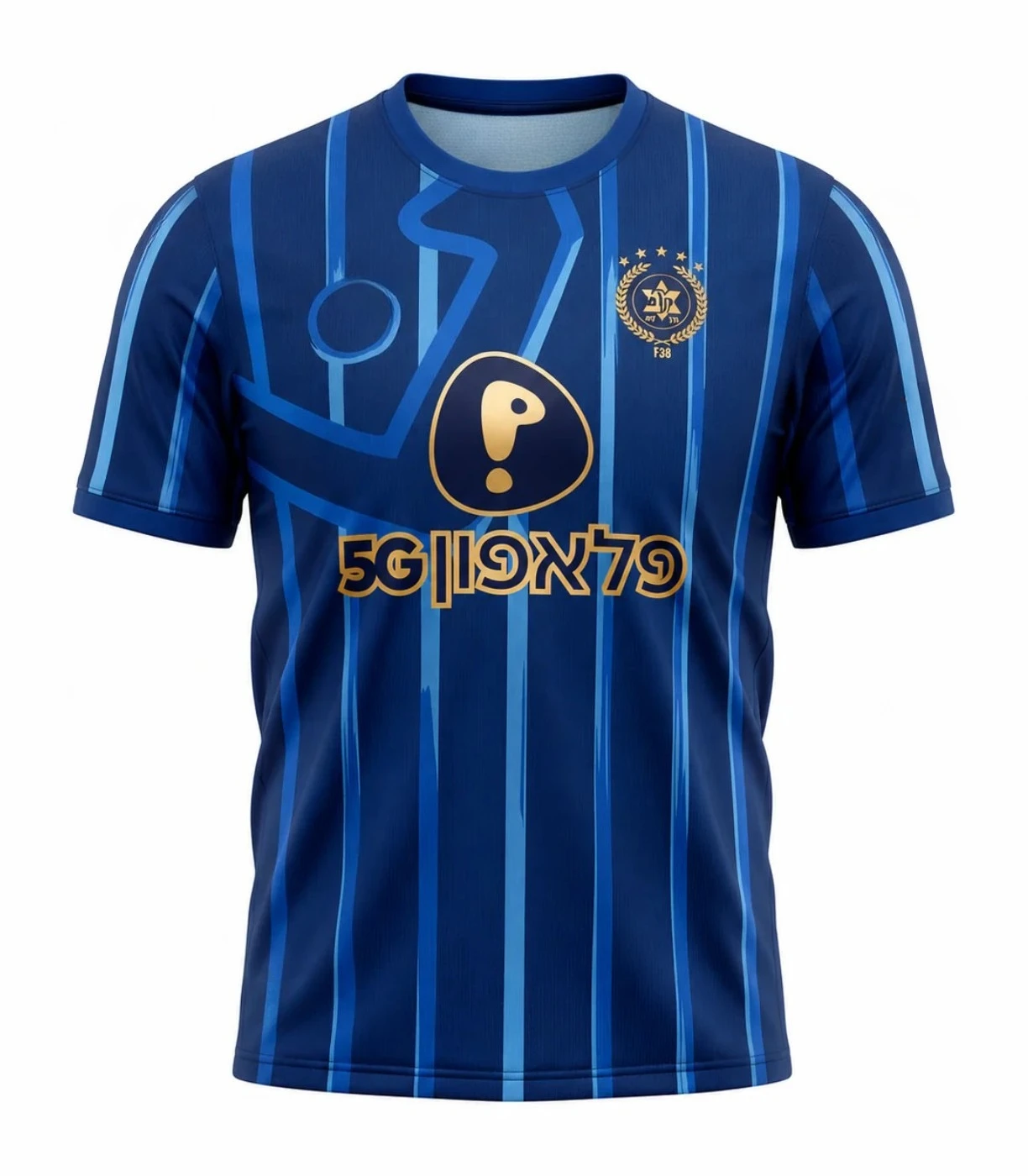 2026 Maccabi Tel Aviv 3D Printed Football Jersey Summer Quick Drying Breathe T-shirt Children's and Parental Clothing