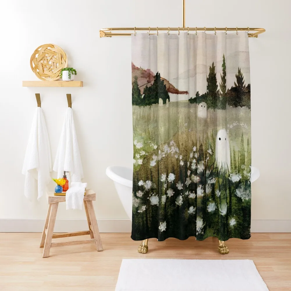 

Calm Evening Shower Curtain Shower Waterproof Waterproof Shower And Anti-Mold Bathroom Fabric Anime Curtain