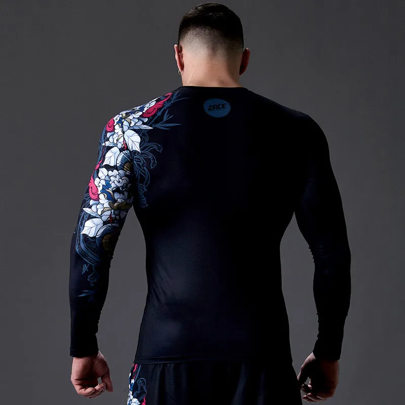 

Men Compression Running Long Base T Shirt Male Fitness Sport Basketball Football Gym Camping Hiking Riding Bottom Tee Clothes 69