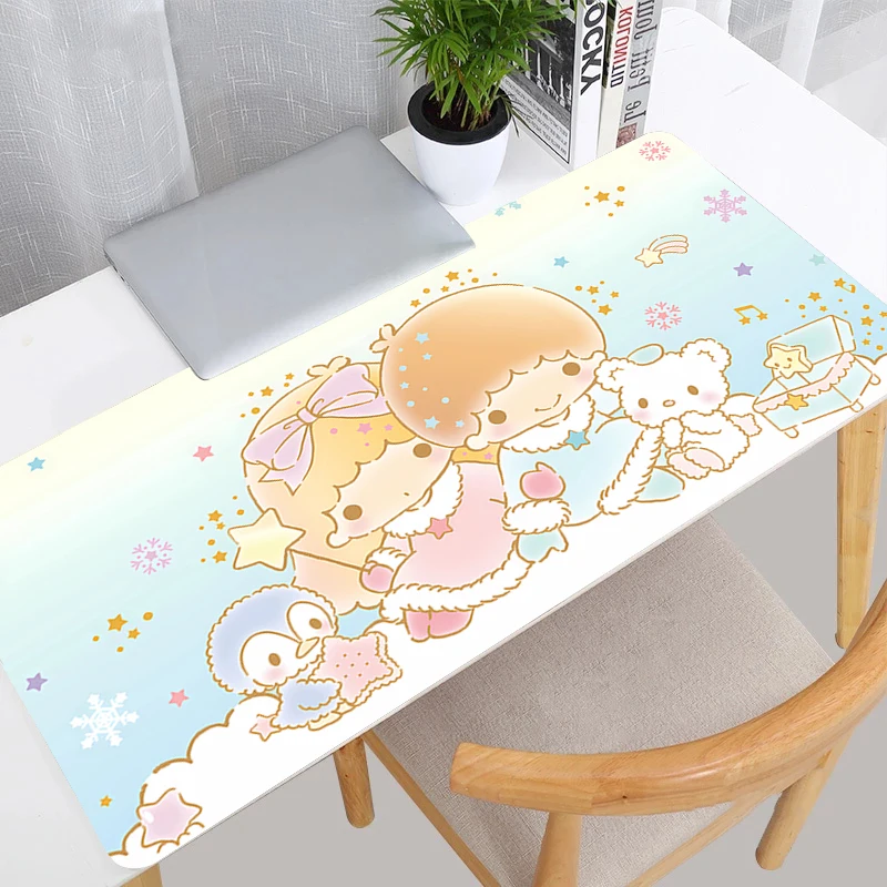 لوحة الماوس أنيمي ألعاب الألعاب الملحقات Varmilo لوحة المفاتيح PC Little Twin Star XXL الكمبيوتر المطاط حصيرة مكتبية السجاد لوحة الماوس