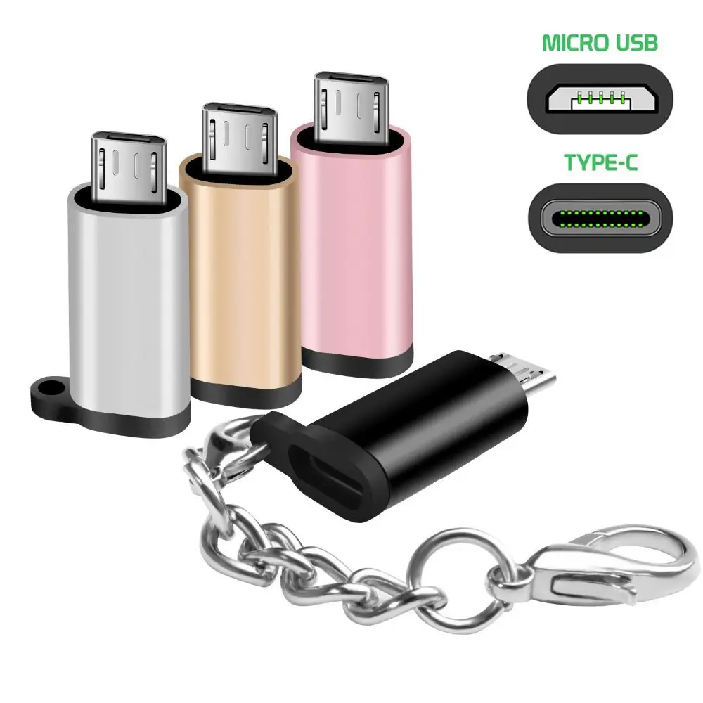 كابل بيانات هاتف لوحي صغير سريع نقل موصل Type-C إلى المصغّر USB أنثى إلى ذكر OTG محول محول #1