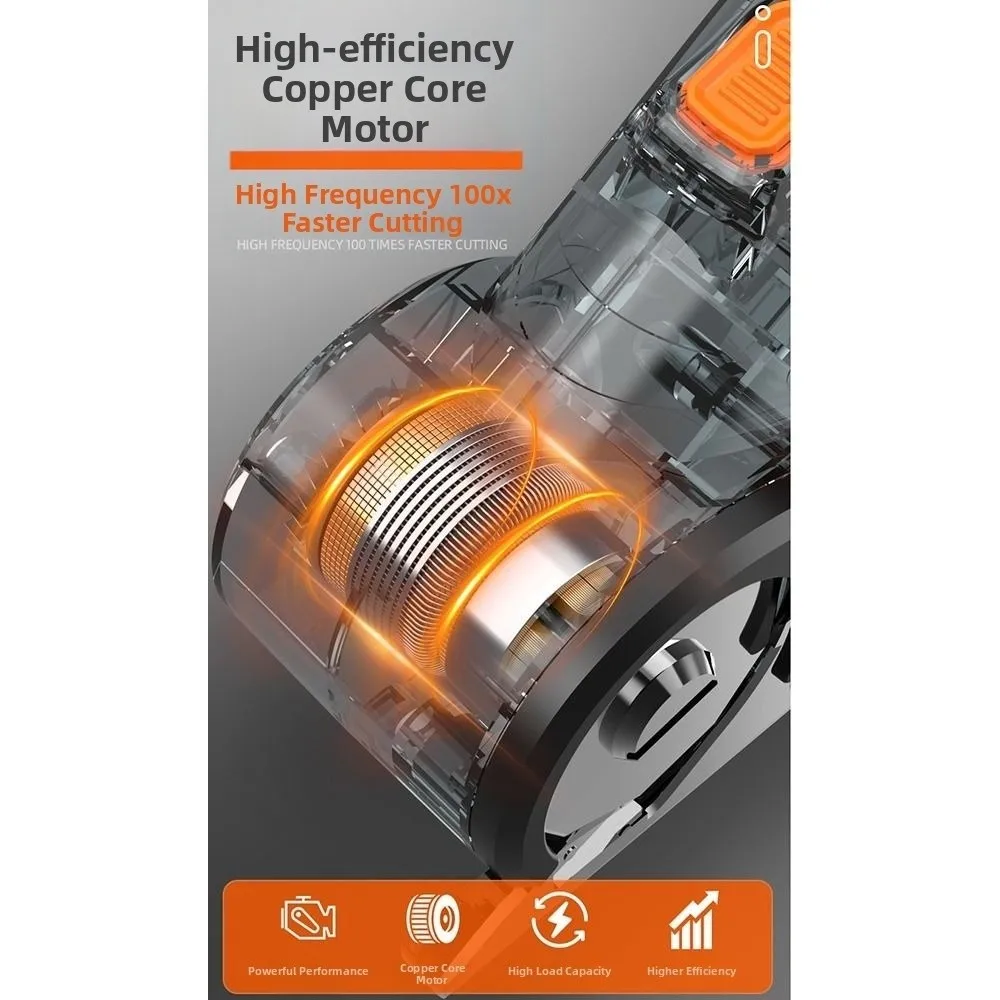 Safety Lock Electric Shears Fast Cutting Accurate Cutting Cardboard Cutter Comfortable Grip Non-slip Handle Rotary Scissors