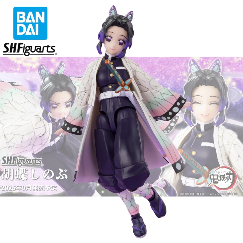 

Demon Slayer Original BANDAI S.H.Figuarts Kochou Shinobu Anime Action Figures PVC Collection Model Ornament Desktop Boxed Toys
