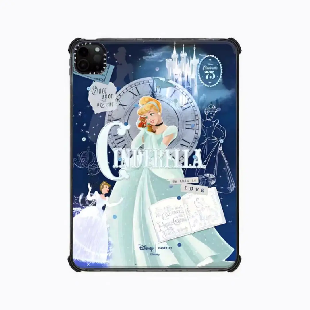 Disney Princess Cartoon Custodia per lpad Pro 11 2021 2022 Cover per iPad 7th 8th 10.2 Air4 5Mini 4 5 6 Custodia protettiva in silicone