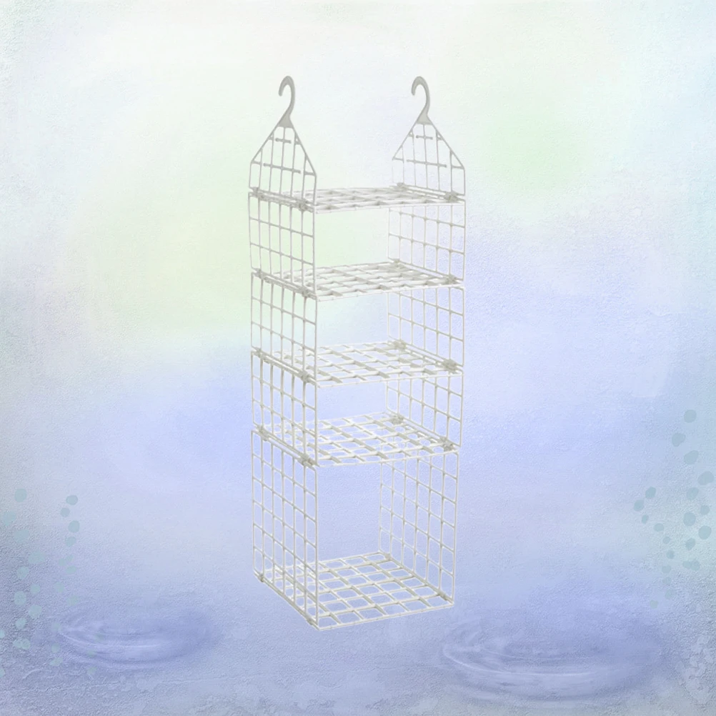 

Foldable Wardrobe Closet Organizer Space Saver Hanging Shelf Plastic Hangers Clothes Storage Solution Material