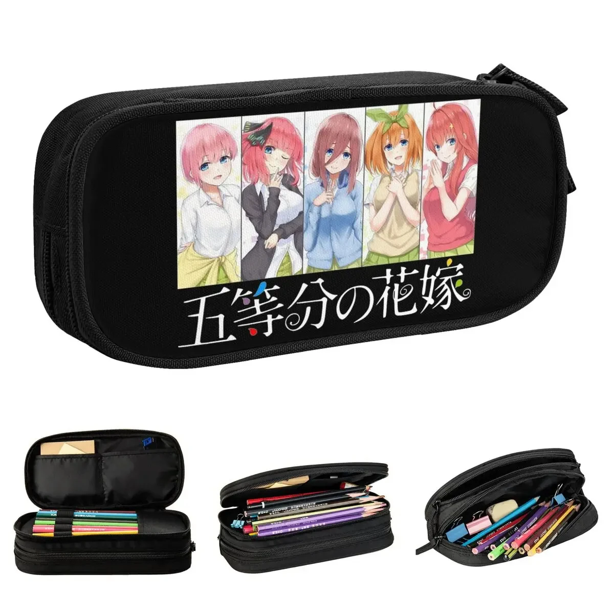 

The Quintessential Quintuplets Anime Pencil Case New Pen Holder Bag Girl Boy Large Storage Students School Gift Pencilcases