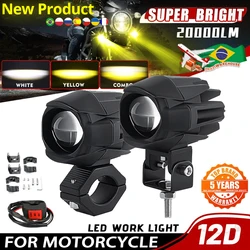 3 Inch Motorcycle LED Spotlights Fog Light Brighter Headlight Off Road Driving Light Accessories Off Road for BMW ATV UTV Truck
