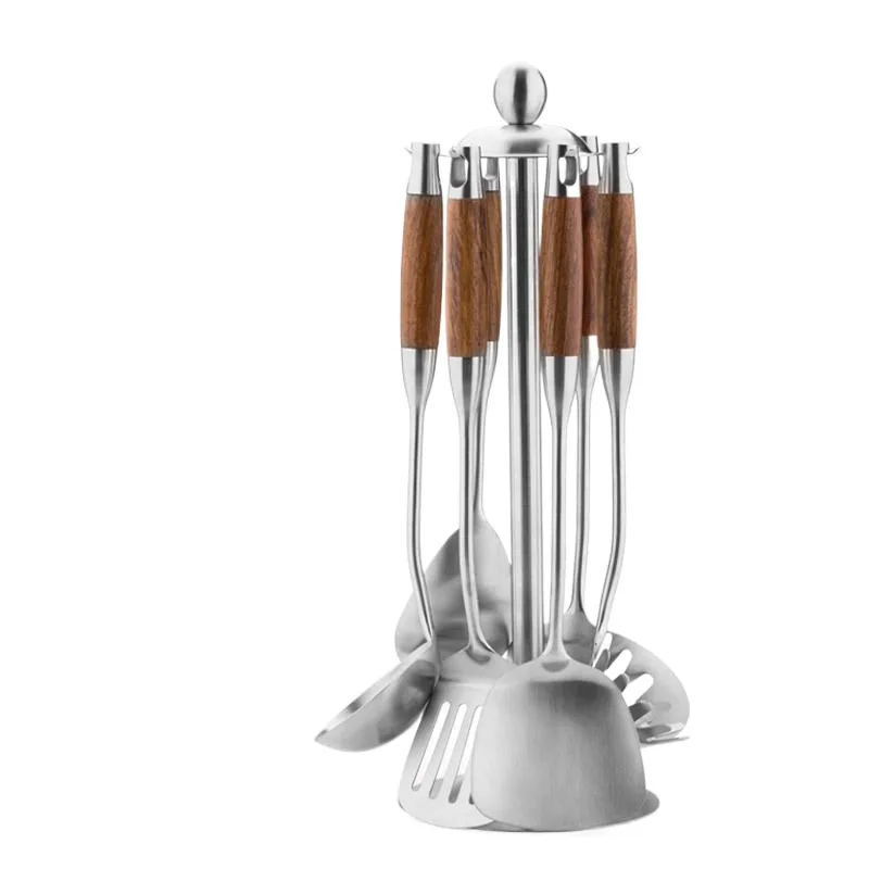 

304 spatula set spoon colander stir fry shovel kitchen supplies kitchen utensils full set hanger hook rack