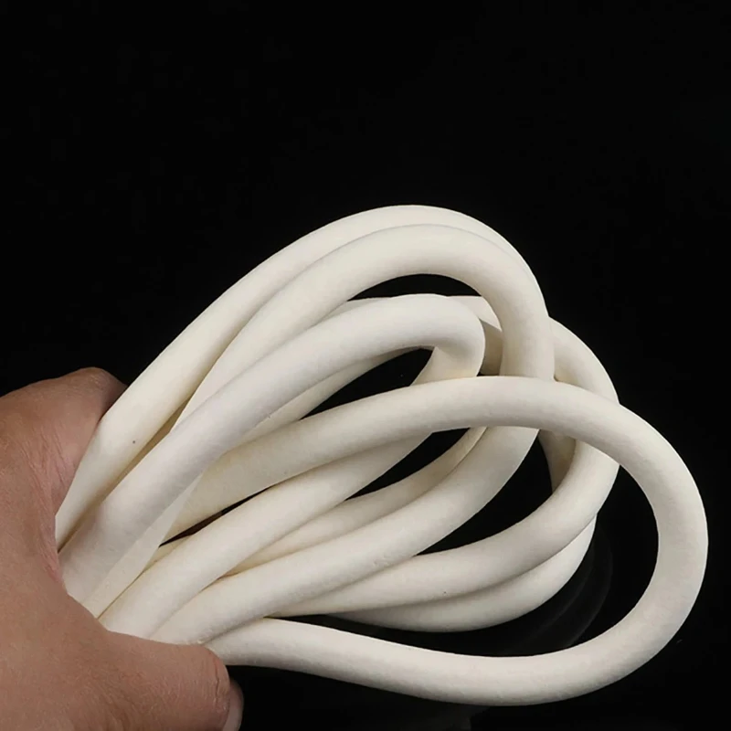 1/2/5/10M Silicone Rubber Sponge Strip Round White Foamed Backer Rod Seal Strips VMQ Foaming Cord