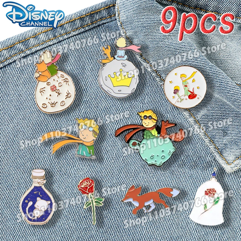 

1set The Little Prince Enamel Pin Anime Cartoon Boys Metal Brooch Badges Backpack Pin Accessory for Kids Jewelry Decoration Gift