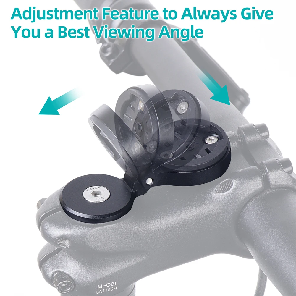 Supporto per tachimetro cronometro Supporto per computer da bicicletta regolabile Supporto per attacco manubrio per computer da bicicletta per Garmin Bryton Wahoo