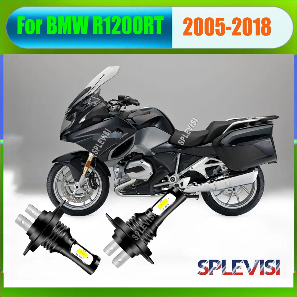

2x 12v 24v H7 White Motorcycle LED Headlight Bulb adopts mini all-in-one design For BMW R1200RT 2005 2006 2007 2008 2009-2018
