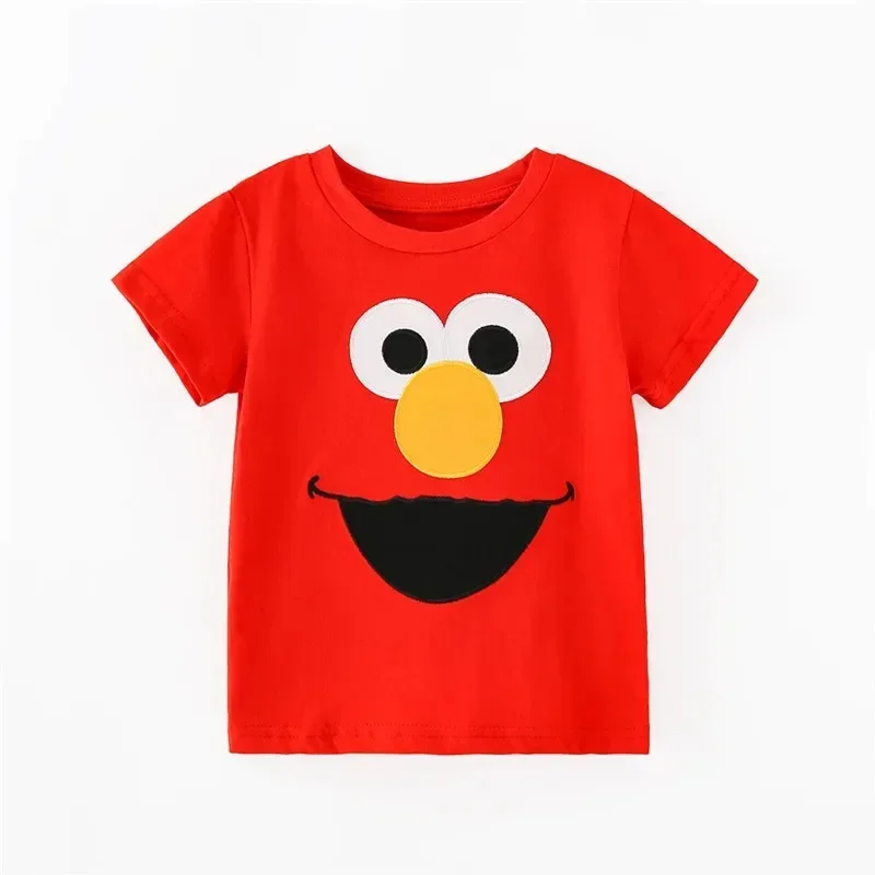 Jumping Meters 2-7T Summer Baby Tees Tops Caterpillar Animals Embroidery Hot Selling Kids T Shirts Boys Girls Clothing