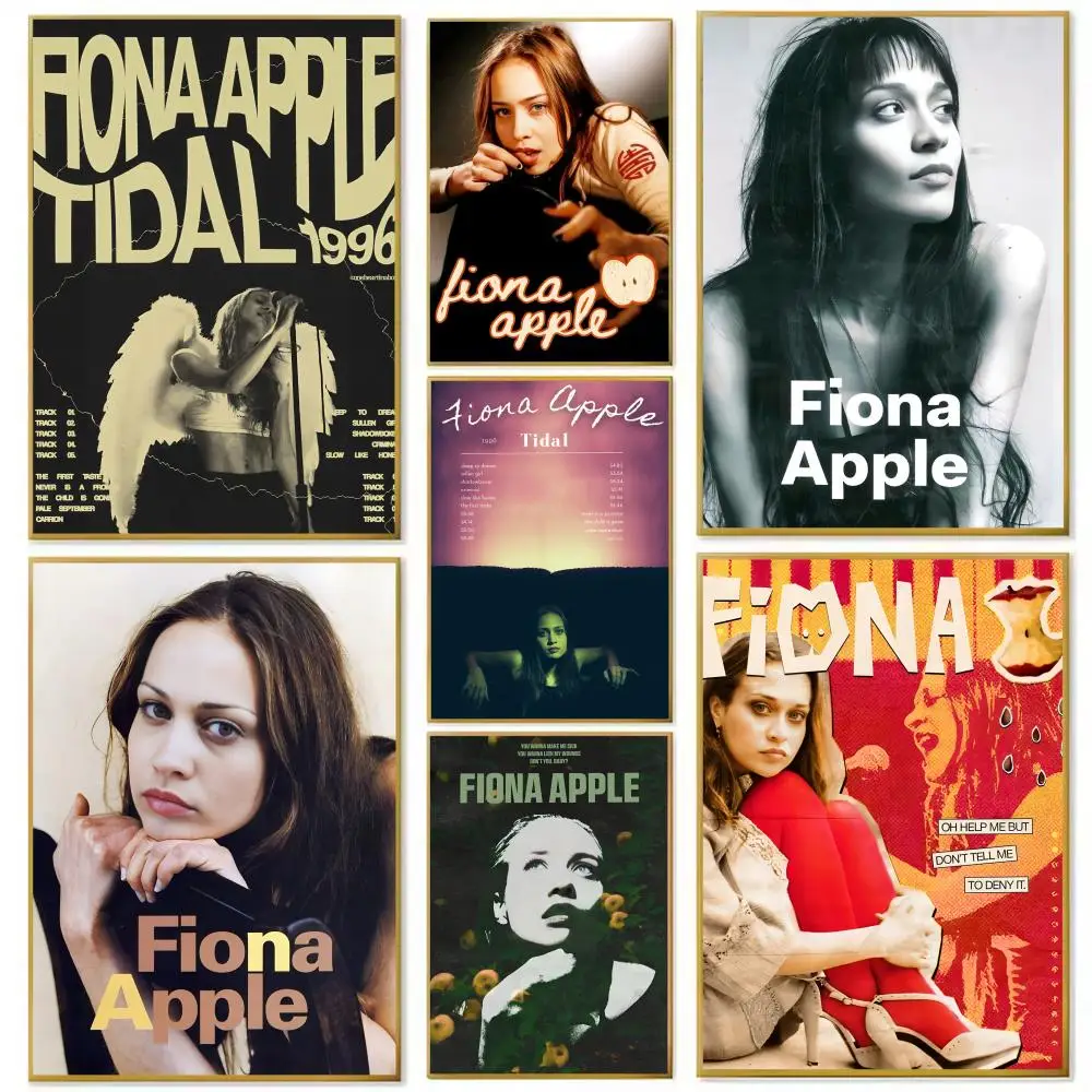 F-Fiona A-Apple اللوحة الخط مساحات شخصية قماش ملصق جدار جدارية الفن صور لغرفة ديكور المنزل #5