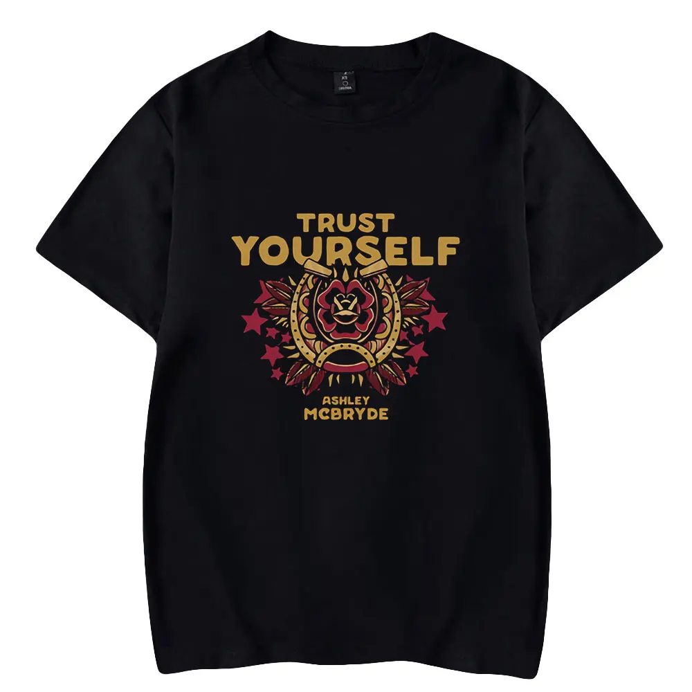 

Ashley McBryde camiseta estampada, moda unissex, estilo hiphop, streetwear de manga curta, traga-se