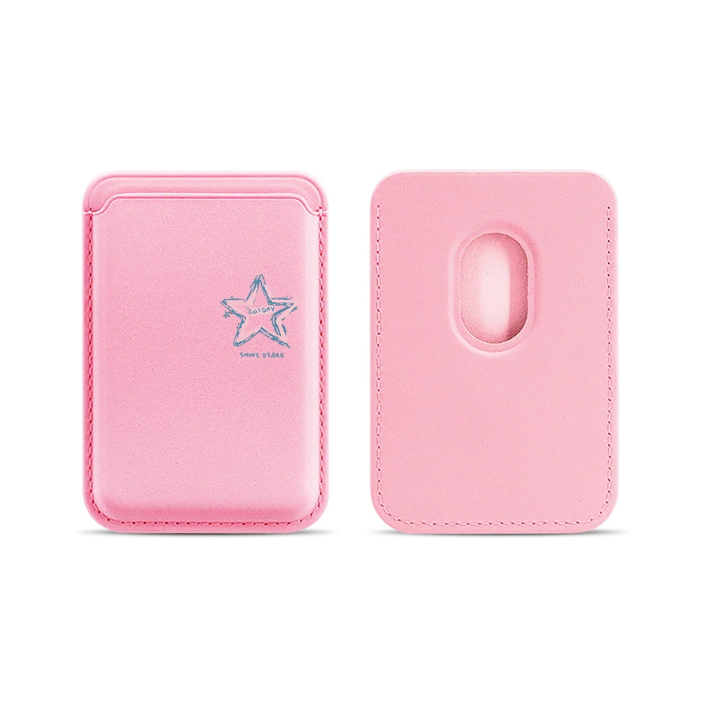 Minimalistisches Kunst-Stern-Leder-Kartenetui, Telefonkartenhalter für Magnetische Hüllen, Geeignet für alle iPhone Magsafe Karten-Handyrückseiten-Taschen – Detail 14