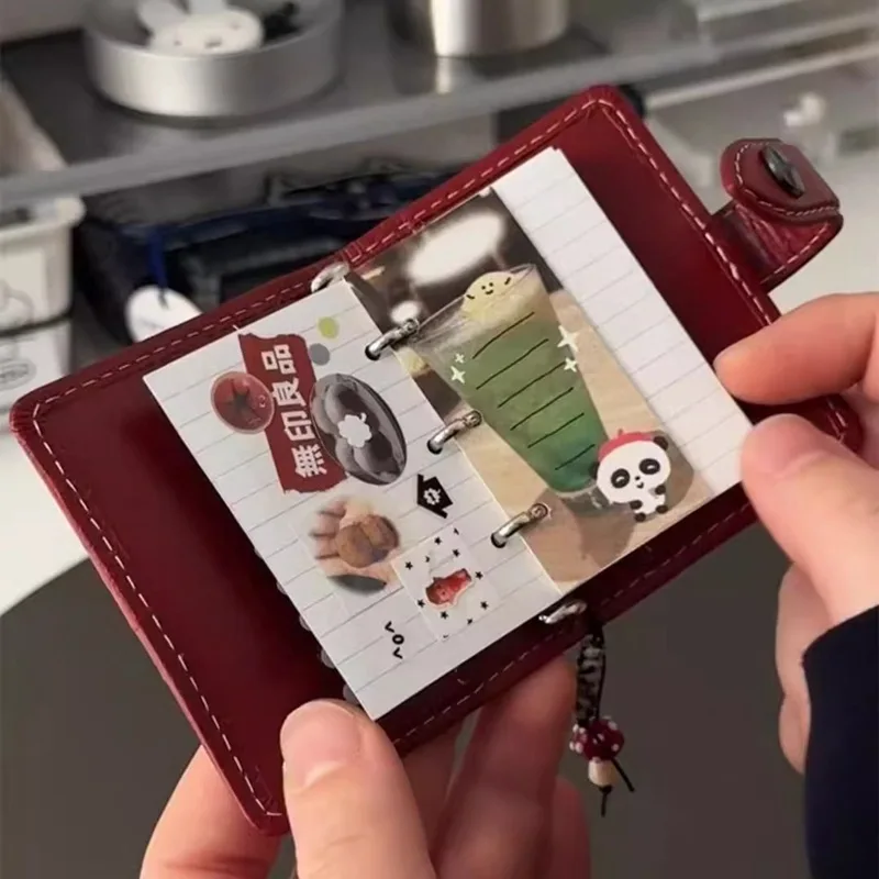 

It is customized. PU leather notebook pockets custom loose-leaf detachable a 300.00cm-inch cute hand account card