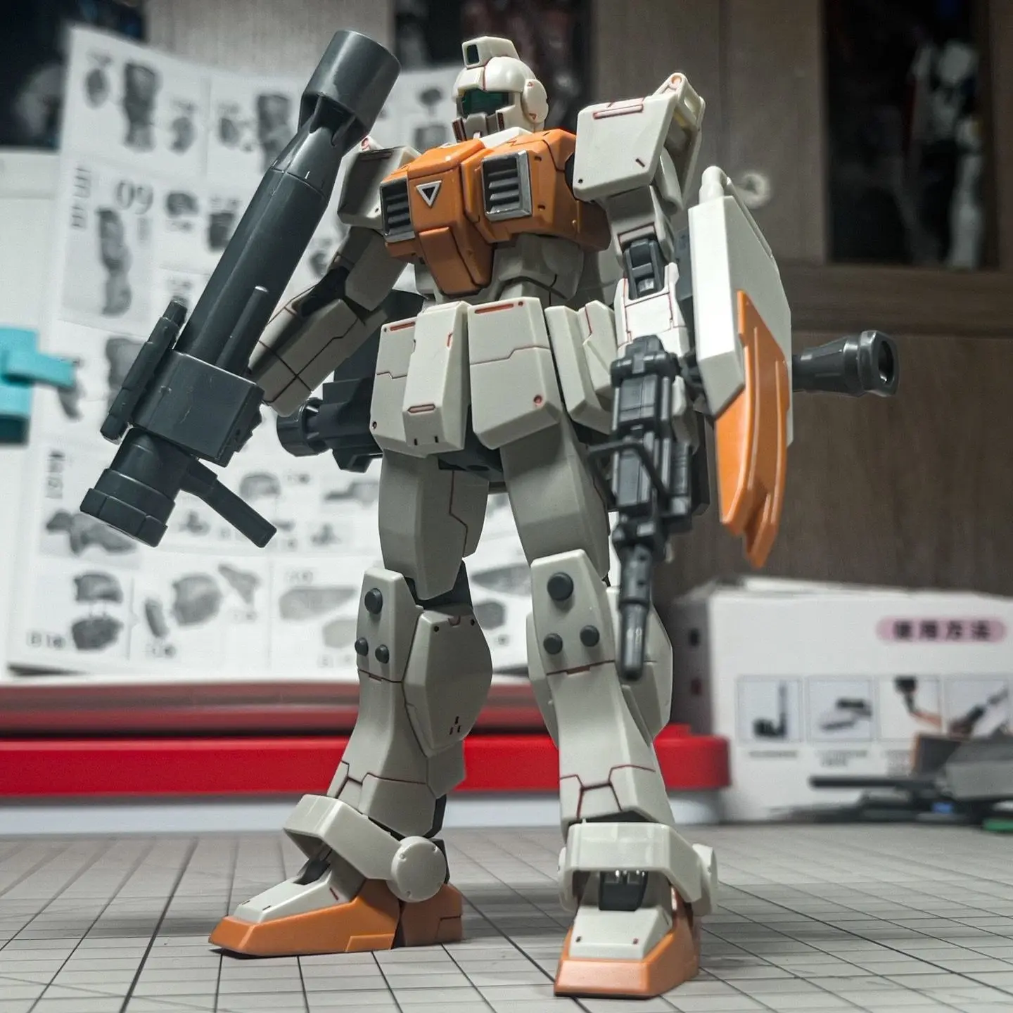 KK نموذج Hg 1/144 RGM-79 [G] GM نموذج تجميع من النوع الأرضي وصلات متحركة مجموعات روبوت قابلة للجمع نماذج ألعاب هدية للأطفال