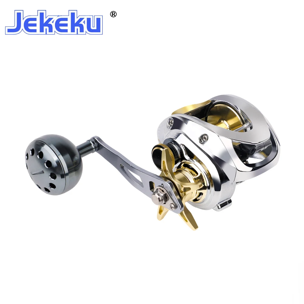 

JEKEKU NEW Slow Jingging Fishing Reel Casting Offshore Fishing Wheel 7.2:1Max Drag 12kg 10+1BB Left Right Handed All Metal