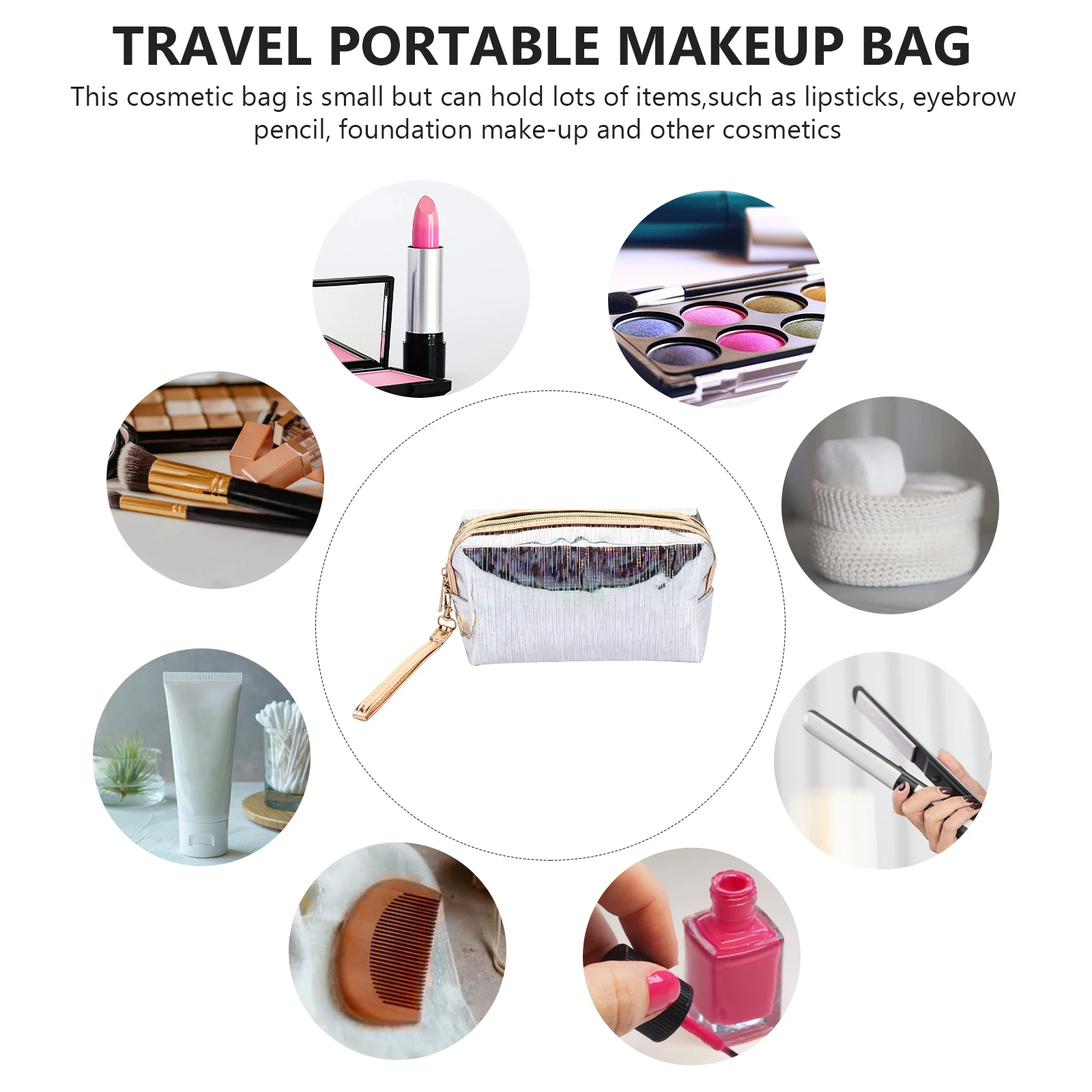

Bag Tpu Waterproof Portable Storage Travel Makeup Case Woman Practical Bags Accessories Brush ganizer