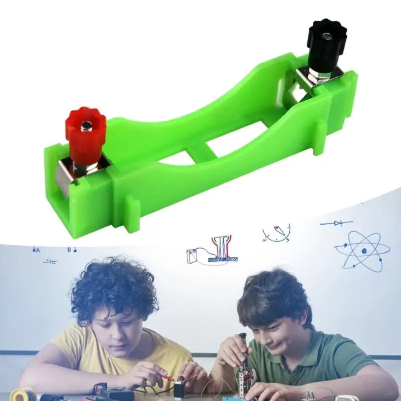 R9JB 6 Pcs AA Battery Holder AA Battery Box Plastic Battery Storage Box Series & Parallel Connection Physical Experiment Aid