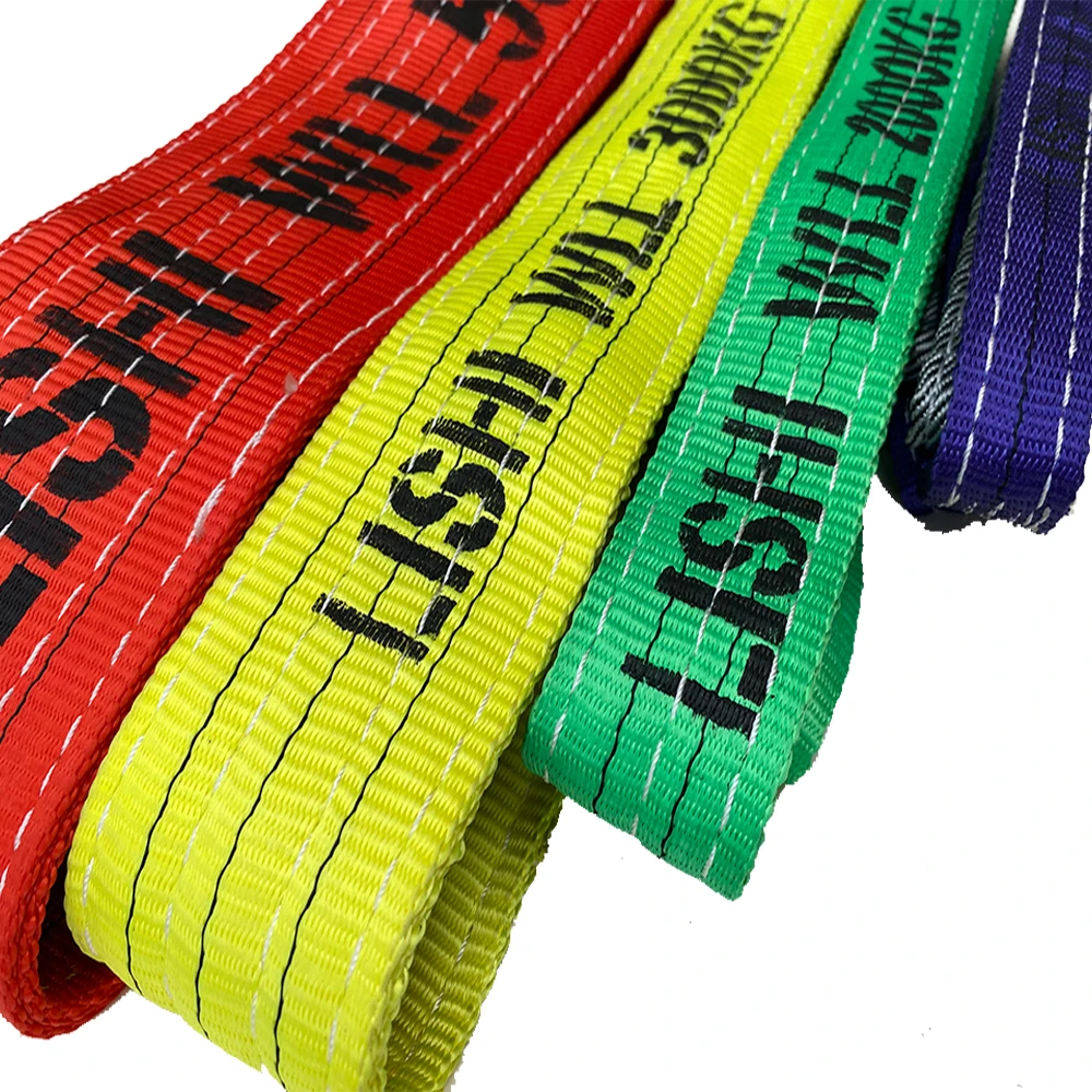 3 Ton Polyester Eye To Eye Webbing Sling OEM ODM Factory Lishi Flat Lift Slings