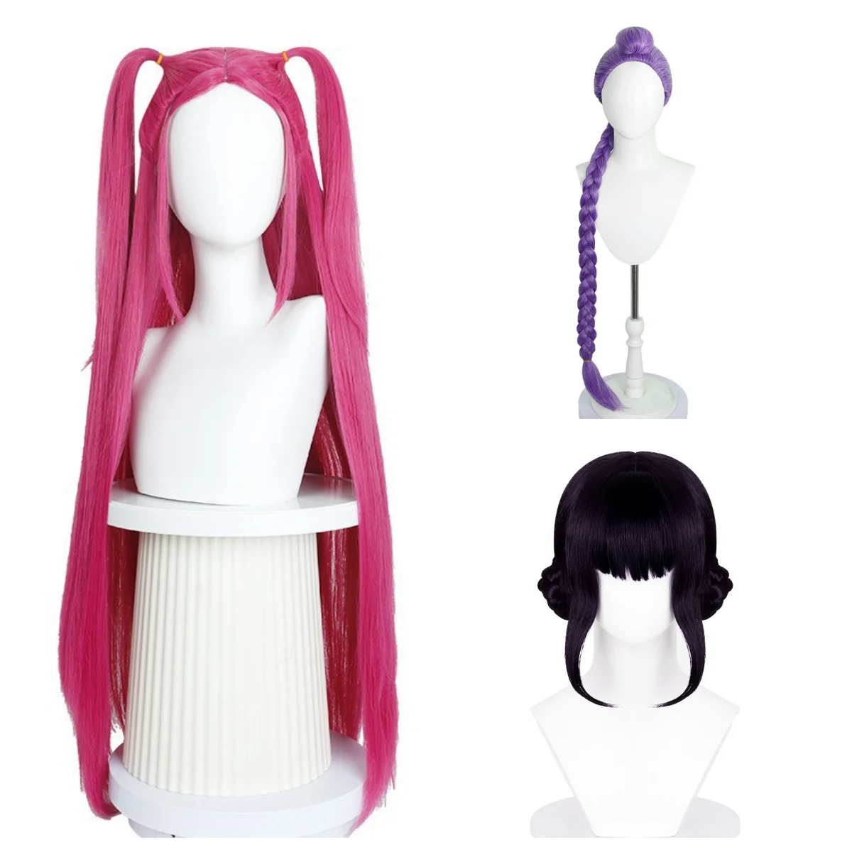 Movie Huntrix Cosplay Wig Zoey Mira Rumi Anime Figure Wigs Female Comic Con Stage Performance Props Carnival Costume Accessories