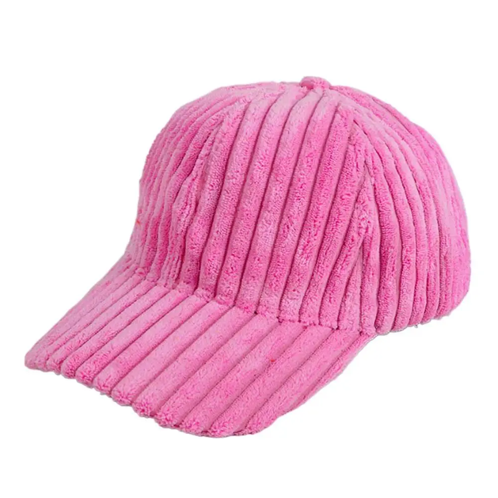 

Модная бейсбольная кепка в грубую полоску, бархатная универсальная шляпа в стиле хип-хоп, солнцезащитная шляпа, защита от солнца, детская шляпа от солнца