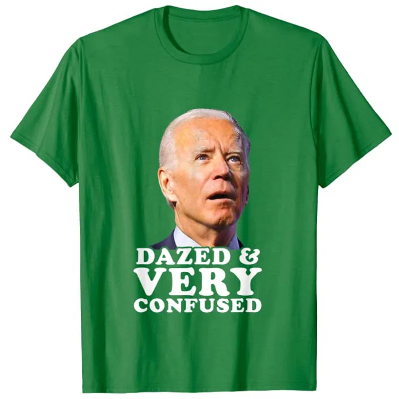 Biden Dazed and Very Confused Tiedye Funny T-Shirt Humor Funny Anti Joe-Biden Political Joke Clothes Streetwear Graphic Tee Tops