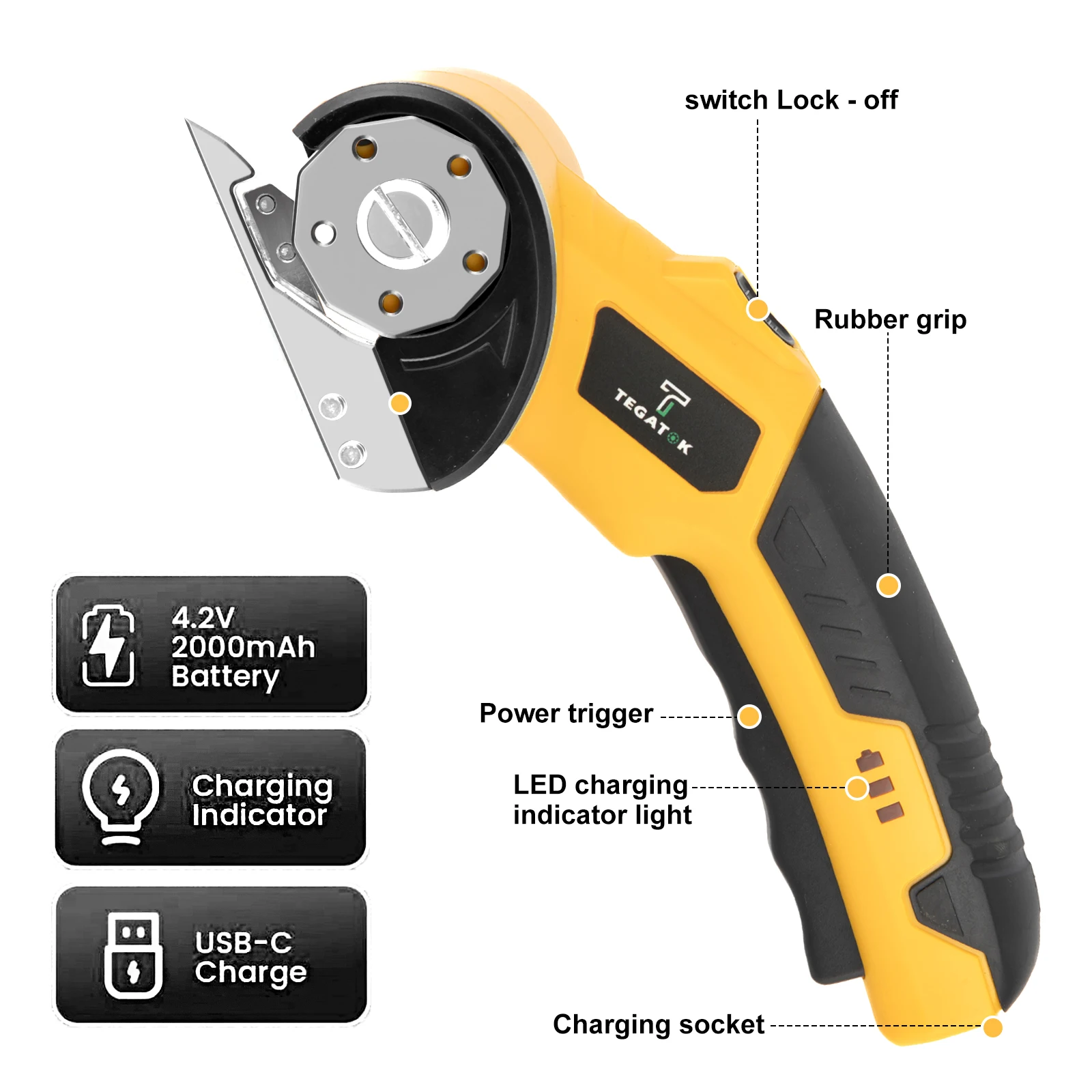 قطع كهربائي اللاسلكي قاطع الورق المقوى 2000mA بطارية مصباح ليد يده صندوق كرتون صغير أداة قطع السجاد قابلة للشحن #2