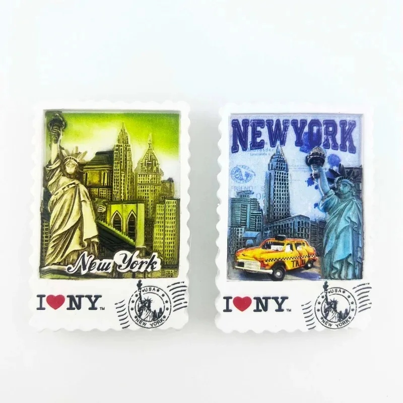 America  Travelling Fridge Magnets United States New York Statue of Liberty Tourism Souvenirs Fridge Stickers Home Decor