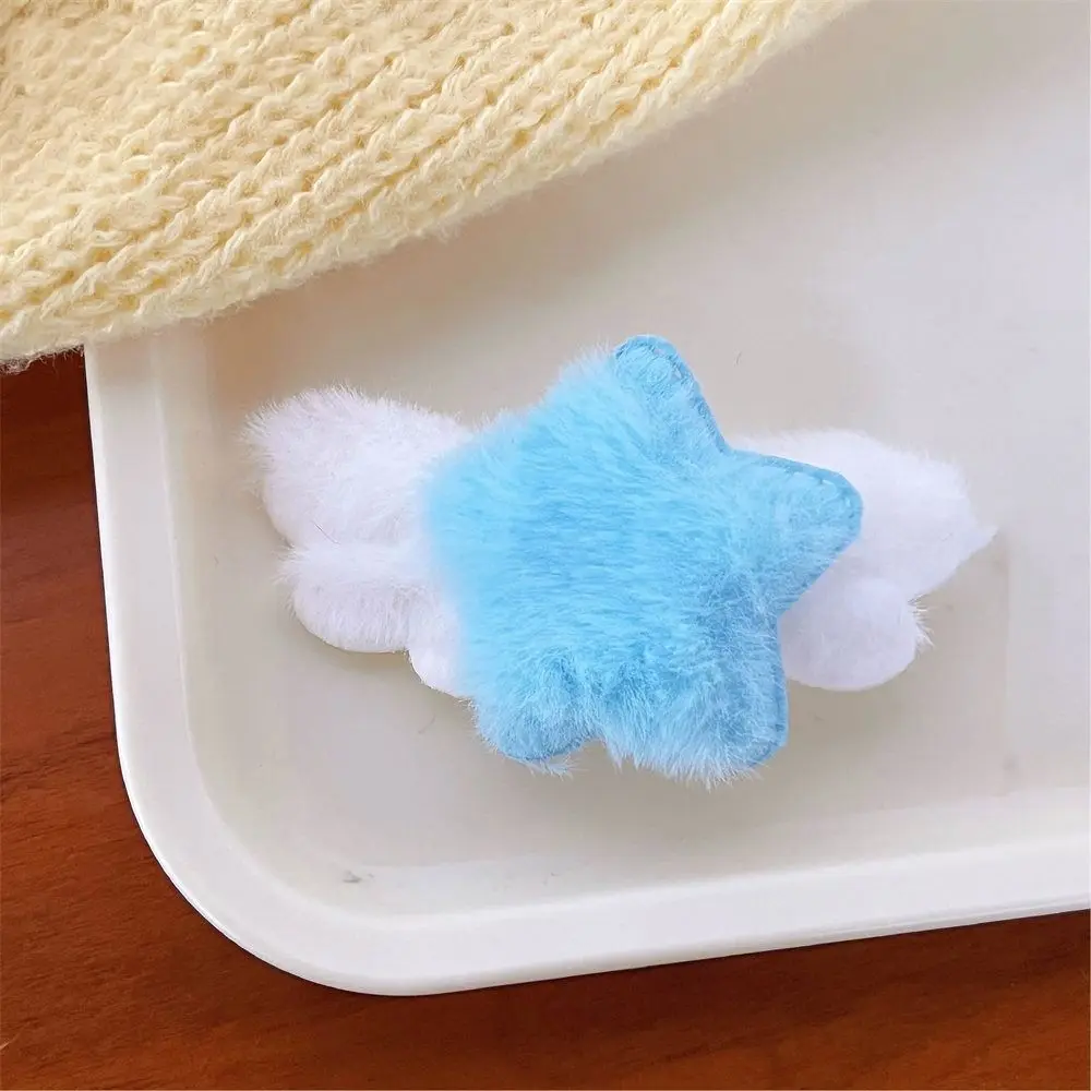 

Прекрасный минималистичный стиль, плюшевая заколка для волос со звездой, украшение, головной убор, плюшевые заколки BB, аксессуары для волос, милые пушистые заколки для вечеринки