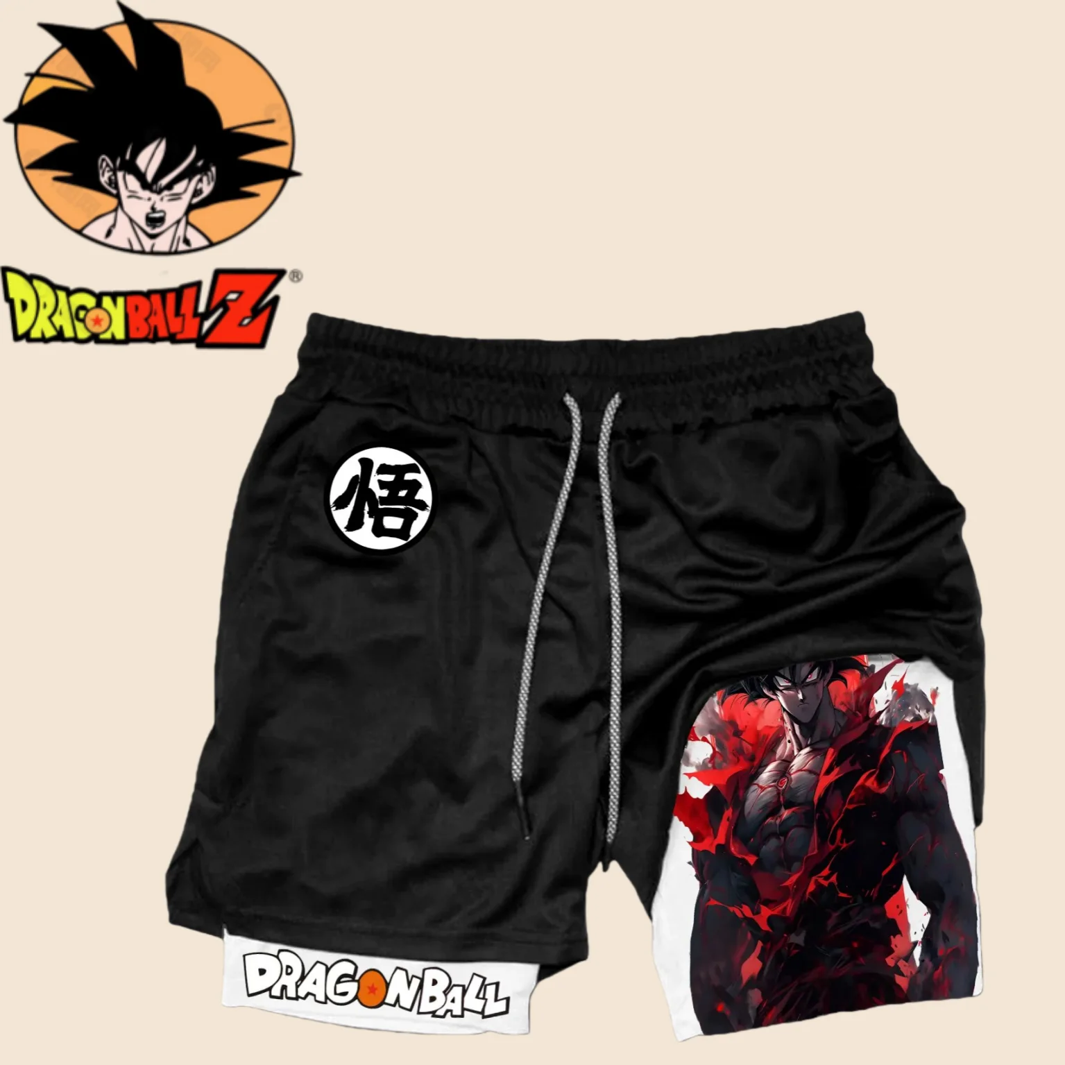 

Лето 2022, новые периферийные спортивные шорты в стиле аниме Dragon Ball для мужчин и женщин, шорты из чистого хлопка для альпинизма, фитнеса, бега