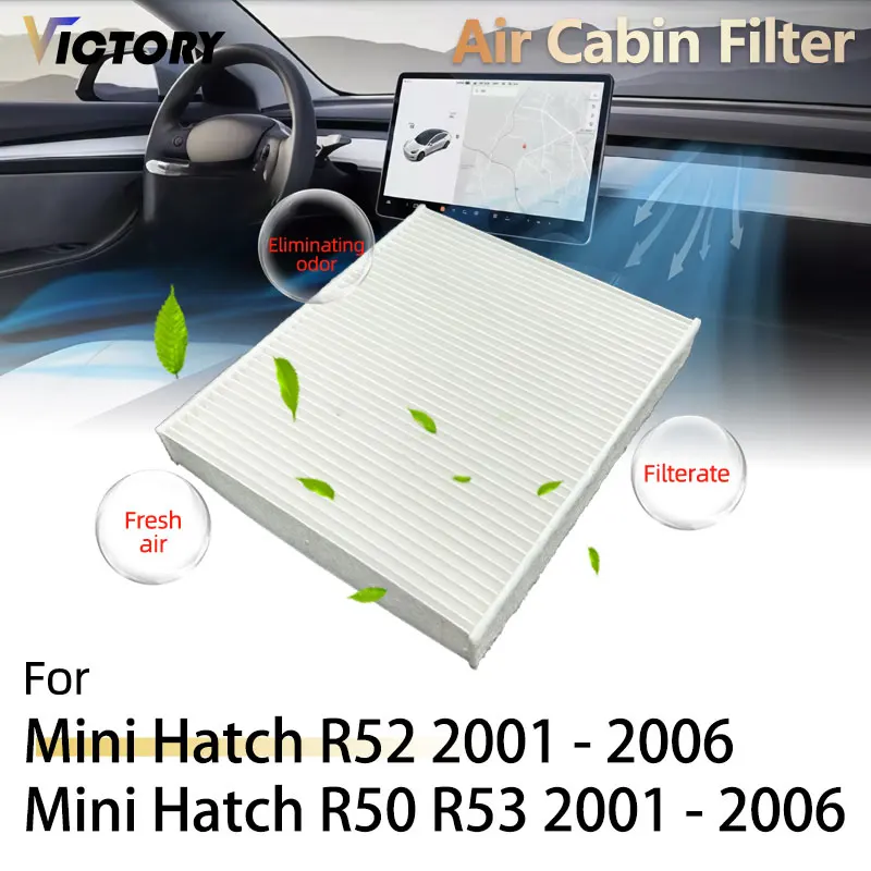 

For Mini Hatch R52 R50 R53 2001 2002 2003 2004 2005 2006 Accessories PM2.5 Air Conditioning Filter Activated Carbon 0986AF5613