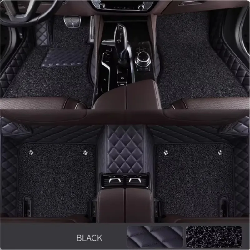 

Для Hyundai Coupe Genesis-Coupe авто двухслойные автомобильные коврики на заказ ковры вкладыши для ног автомобильные аксессуары