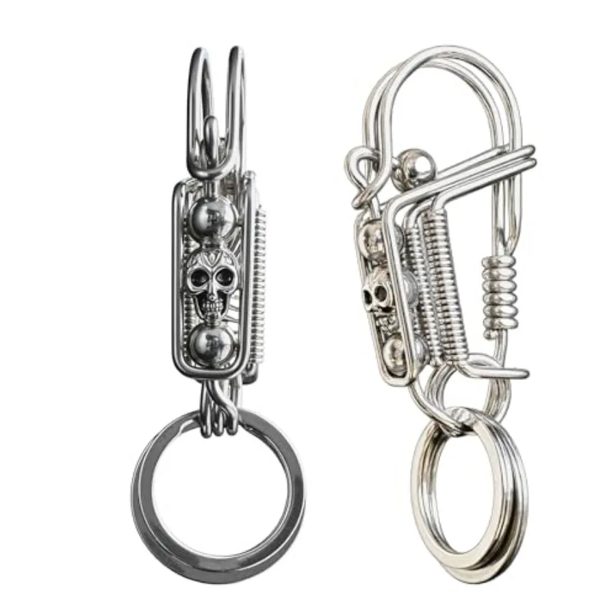 

Handmade Metal Keychains Keyring Key Chain Ring Clip Holder Organizer for Home Car Keys Key Finder Women Men