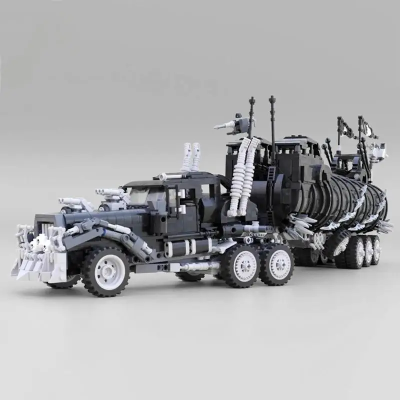 

MOC Modified War Rig Big Truck Building Blocks Set For May Mad-Max Car Movie Collection High-Tech Model Kits Bricks Children Toy