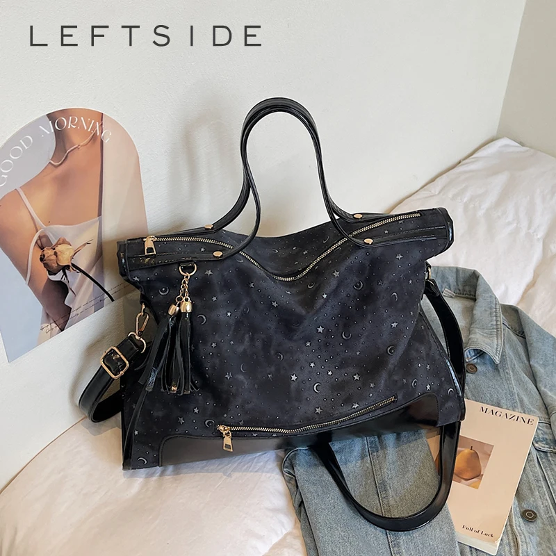 

Женская вместительная сумка-тоут с принтом, стильная повседневная эстетичная городская сумка через плечо, новинка 2026 года, трендовые сумки