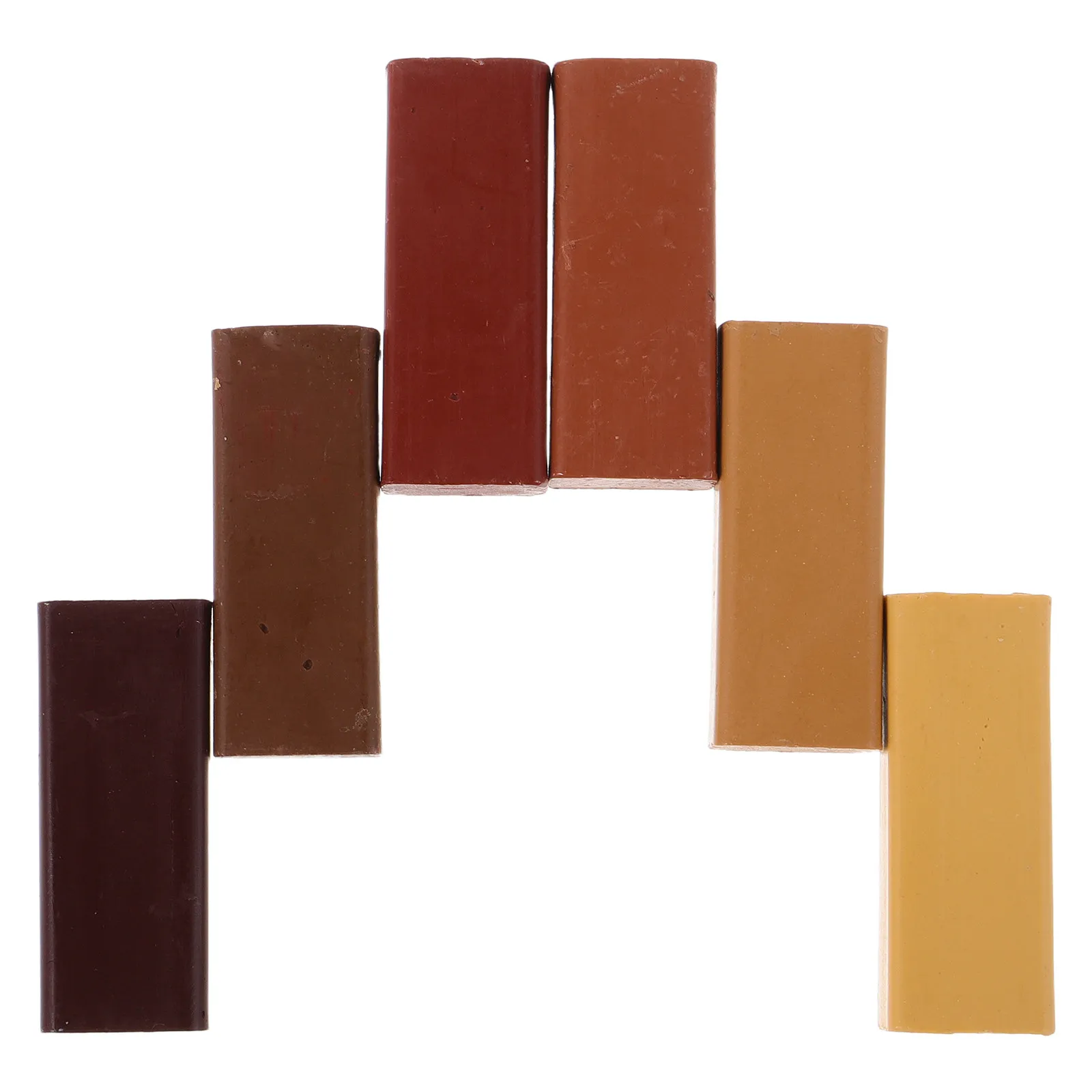 

6Pcs Wood Repair Wax Crayons Furniture Touch Up Markers for Scratches Cracks Wood Floors Cabinets Doors Furniture Repair Wax