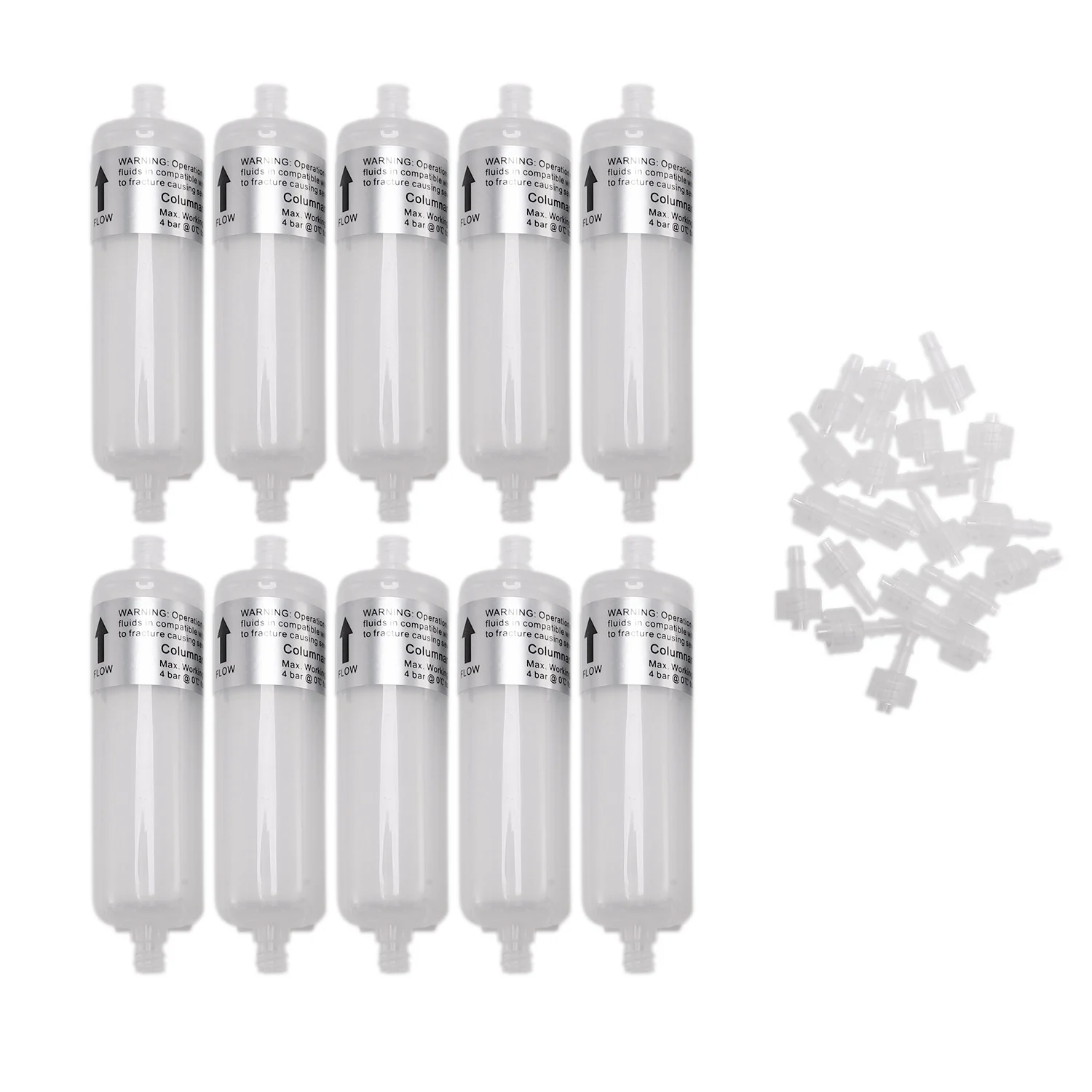 AB09 10PCS Capsule Ink Filter 80mm Long for Solvent Printer Myjet Crystaljet Gongzheng Jhf Vista Xaar Printhead