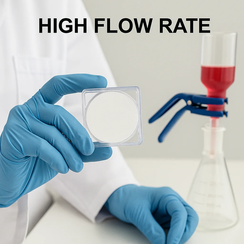 Filtros de membrana microporosa CA MCE PVDF PES PTFE Nylon 13mm 25mm 47mm 50mm 0.22um 0.45um Filtración de precisión de grado de laboratorio