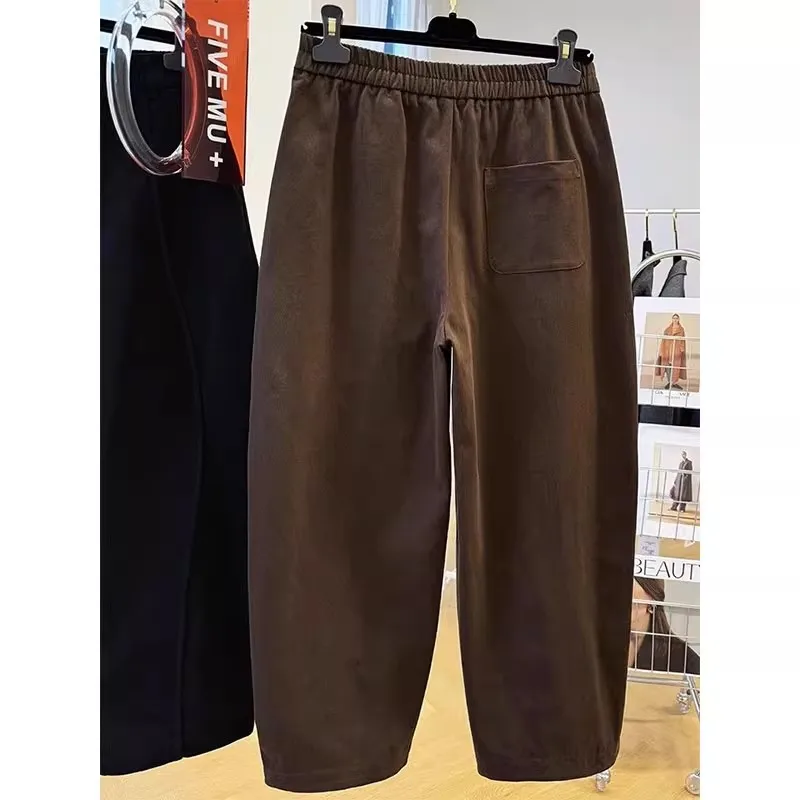 فضفاض الأمريكية الرجعية واسعة الساق سراويل تقليدية ملابس للرجال جديد Sle تنوعا عمال المنجل السراويل الخريف الشتاء حجم كبير