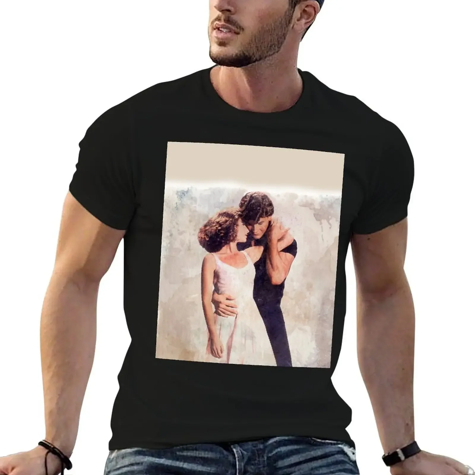 Jhonny and Babe - Dirty Dancing - watercolor D8 T-Shirt T-shirts oversize blanks clothing for men