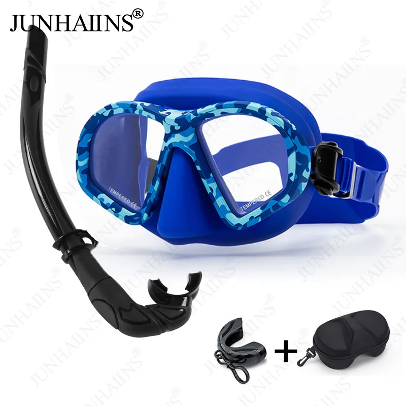 【Wielokolorowa】 Profesjonalna maska do nurkowania o niskiej objętości Maska do nurkowania ze szkła hartowanego Maska do nurkowania dla dorosłych Okulary do nurkowania Wodoodporne
